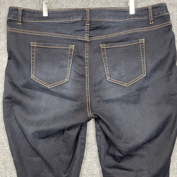 Torrid Jeans Womens 24 Blue Jegging Dark Wash‎ High Rise Cotton Stretch Blend - Picture 4 of 15